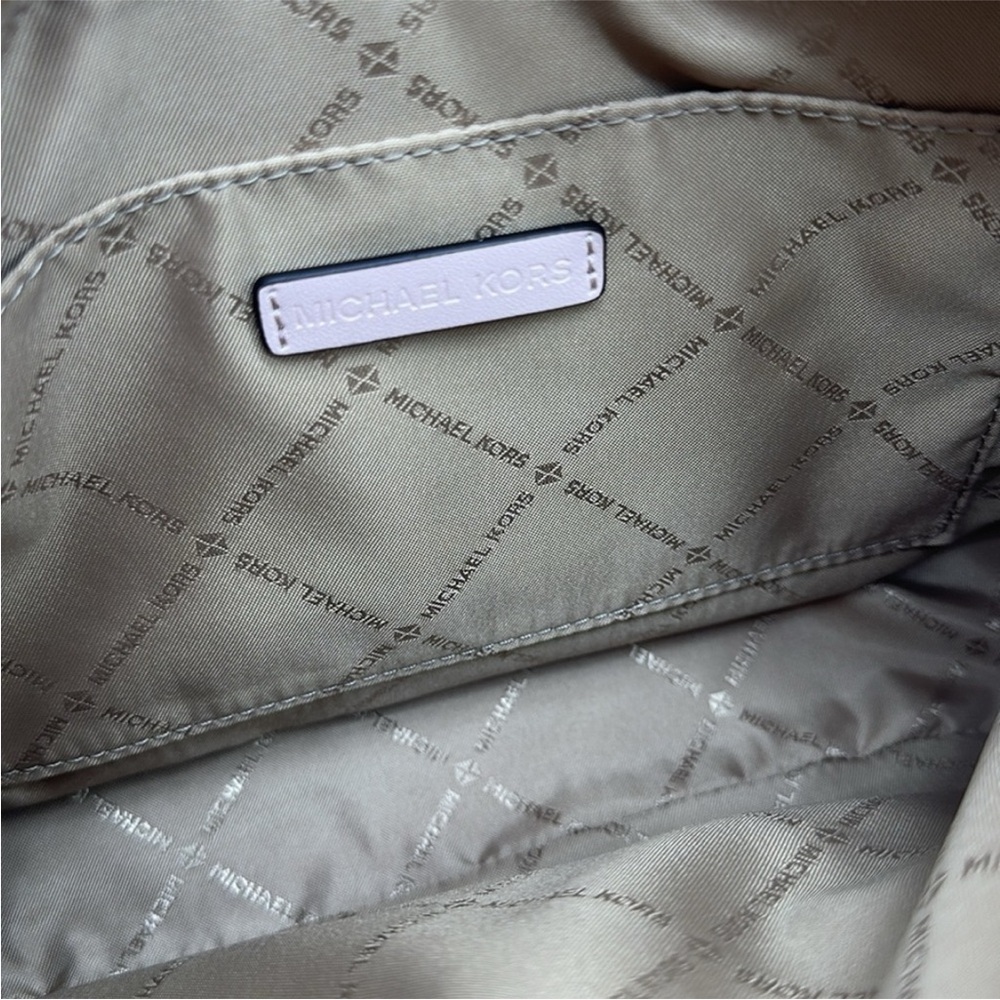 Michael Kors Jet Set Large Ombré Signature Logo East West Crossbody Powder Blush - Picture 8 of 12